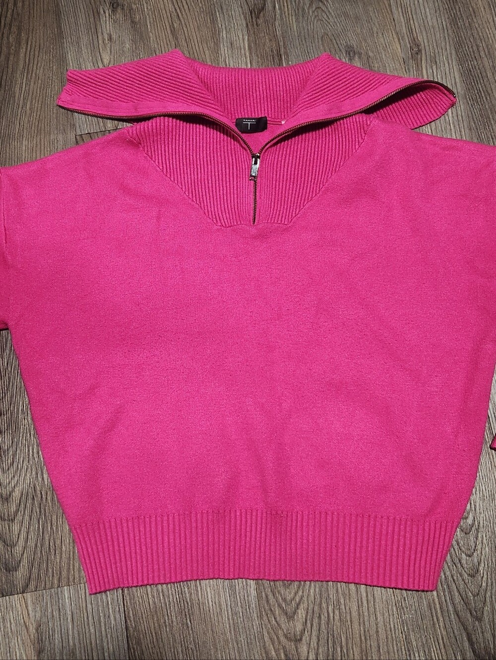 Fuchsia Half-Zip Women’s Sweater - Unbranded